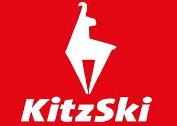 KitzSki-Logo auf rotem Hintergrund